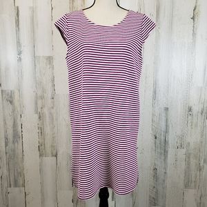 Everly Striped Shift Dress Sz L
